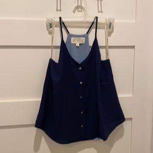 Navy blue tank top